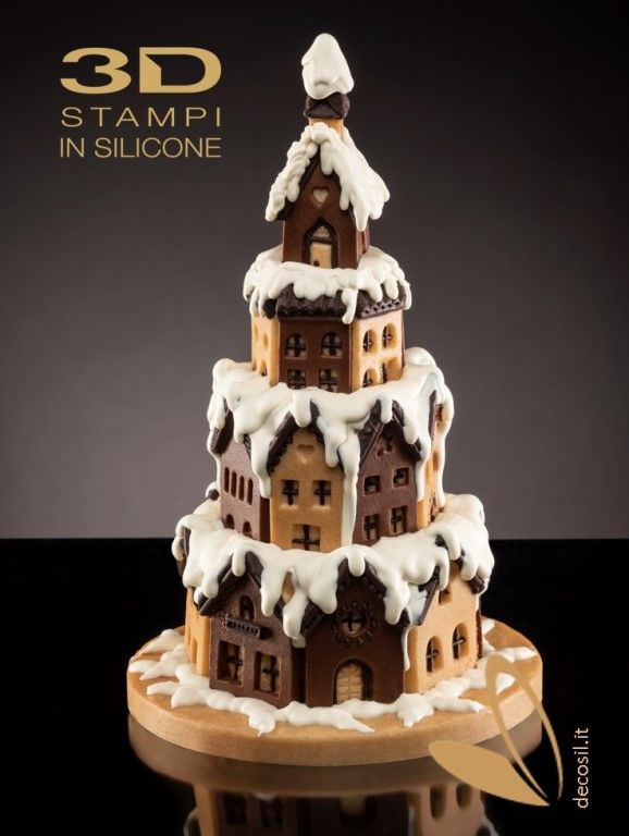 Gingerbread Village LINEAGUSCIO Pine Mold